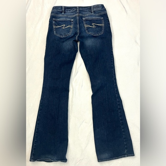 Silver Jeans Aiko Style Dark Blue Denim Boot Cut Women's Jeans Sz 30x35 - Picture 11 of 16